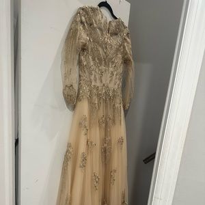 Women’s dress nude/gold/champagne. Size 6